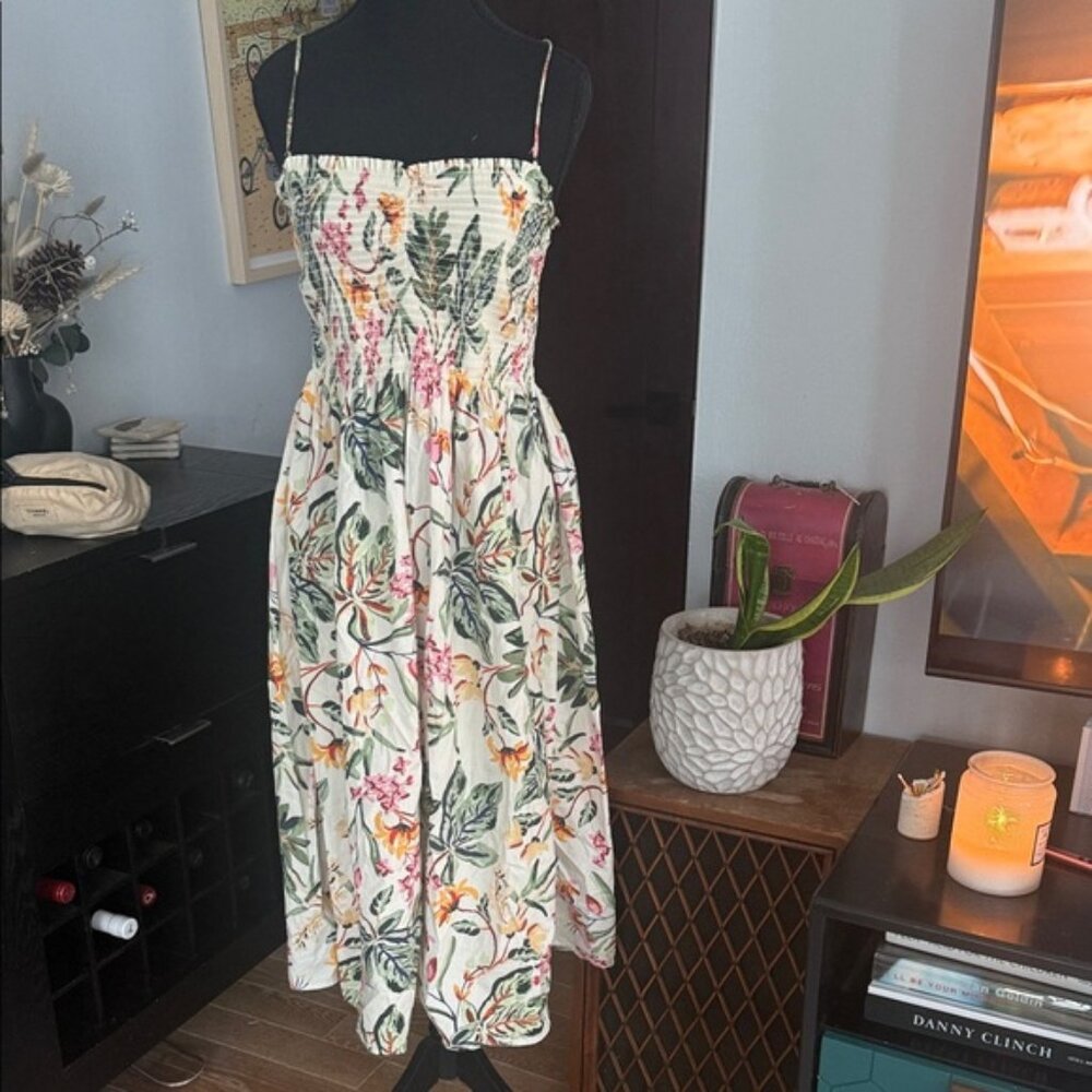 H&M Multicolor Floral Midi Dress